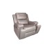 Manilla Grey Leather Gel Power Reclining Chair